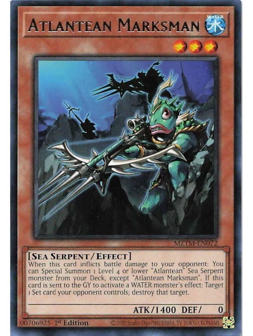 Yu-Gi-Oh! TCG 2025 Atlantean Marksman NM MZTM